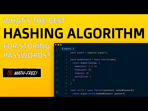 What's the Best Hashing Algorithm for Storing Passwords?