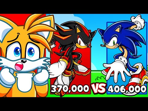 SONIC vs SHADOW Power Level Comparison