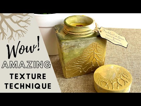 Amazing Dendrite Texture Technique & A Split Cup Aqua Cast Candle Vessel - MUST SEE!