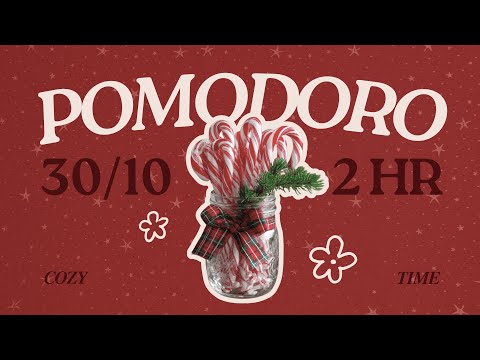 𝒸𝒶𝓃𝒹𝓎 𝒸𝒶𝓃𝑒𝓈 🎄 𝟹𝟶/𝟷𝟶 𝟹 𝚂𝙴𝚃𝚂 𝟸𝙷𝚁 | pomodoro focus timer | cozy jazz | study with me