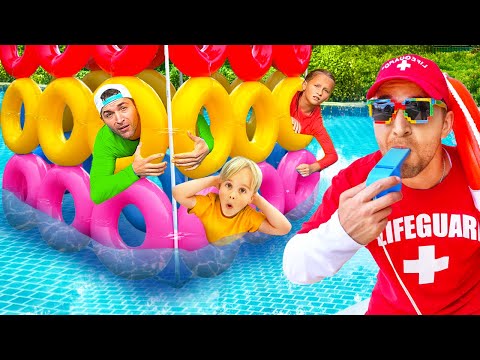 Kids learn safety rules in the pool