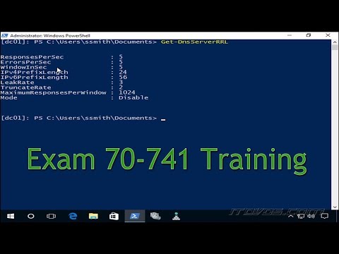 Exam 70-741 - Configuring DNS Response Rate Limiting