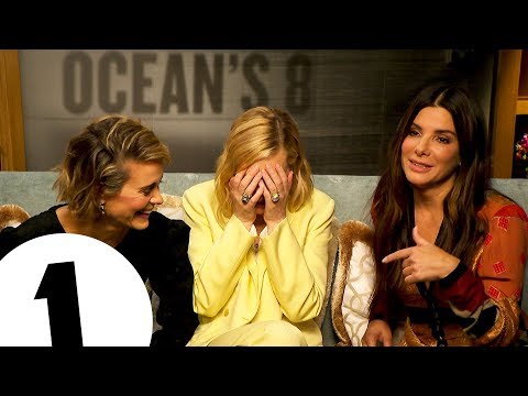 "That's the sign for SHUT UP" Ocean's 8's Sandra Bullock, Cate Blanchett & Sarah Paulson cause chaos