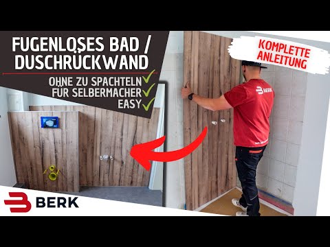 Installing a shower wall panel / Seamless bathroom for DIY enthusiasts!!!