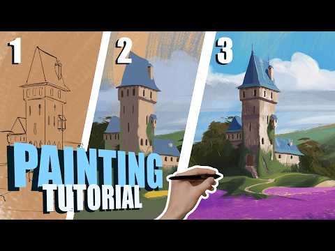How I Paint Environment Concept Art (Digital Painting Tutorial)