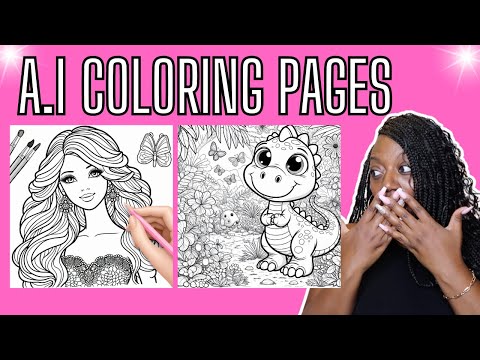 How to create AI COLORING PAGES in MICROSOFT BING | BACK TO SCHOOL IMAGES