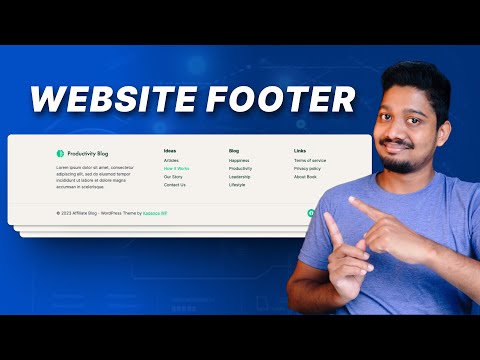 Kadence Theme එකෙන් Footer හදන හැටි