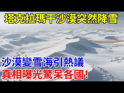 塔克拉瑪干沙漠突然降雪，沙漠變雪海引熱議，真相曝光驚呆各國！【科创驿报】#科普#科学#工程#超级工程#中國基建 #建造#施工 #沙漠工程 #國際觀點 #熱門 #大熱門 #中國 #基建狂魔