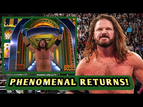 HE'S BACK!🛑 AJ STYLES RETURNS FOR THE ELIMINATION CHAMBER!