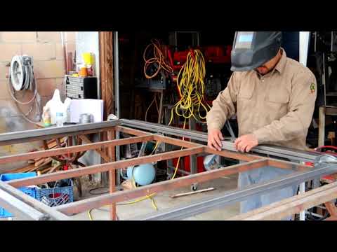 DIY Metal Frame Gate For Wood Slats