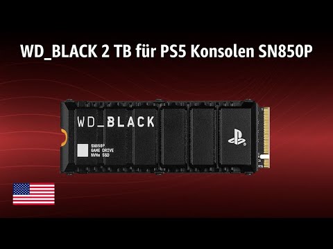NVMe M.2 SSD WD_BLACK 2 TB für PS5 Konsolen SN850P | TEST | English
