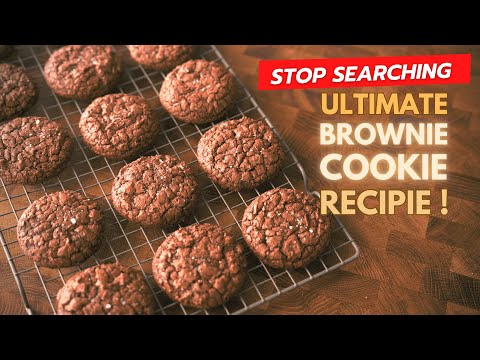 The Ultimate Brownie Cookies – Crispy Outside, Fudgy Inside!
