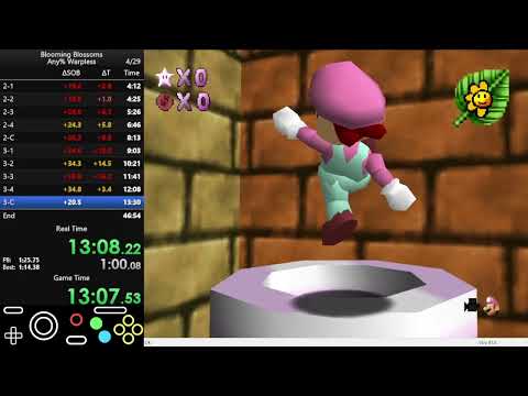 [League 2025 PB] Blooming Blossoms Any% Warpless (42:05)