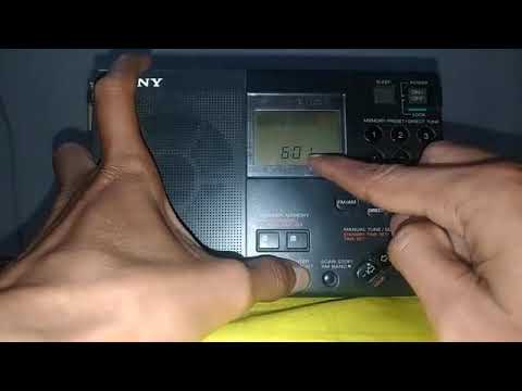 How to Set the Clock on the SONY ICF-7600G #radio #sony