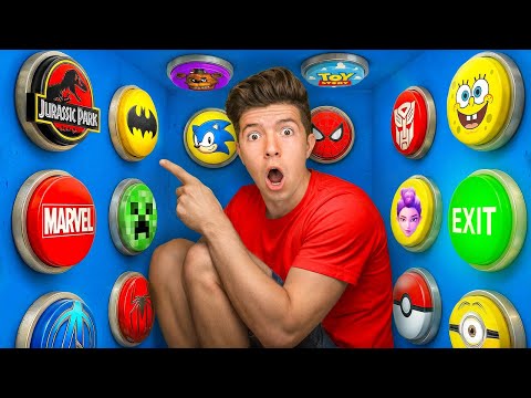 Trapped With 100 MOVIE Mystery Buttons!