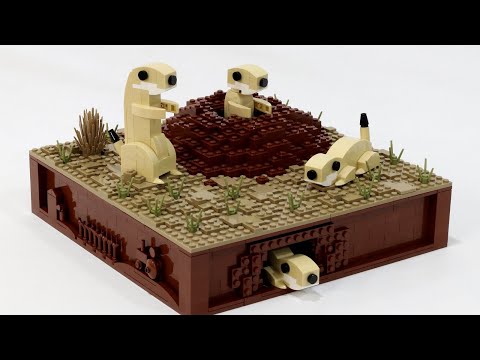 Prairie Dogs Kinetic LEGO Sculpture
