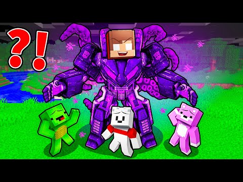 JJ Became DARK TRANSFORMER To Prank FRIENDS in Minecraft - Maizen