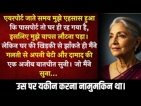 पासपोर्ट लेने मैं एयरपोर्ट से लौटी—लेकिन घर पर जो बातचीत सुनी, उसने मुझे अंदर तक हिला दिया…