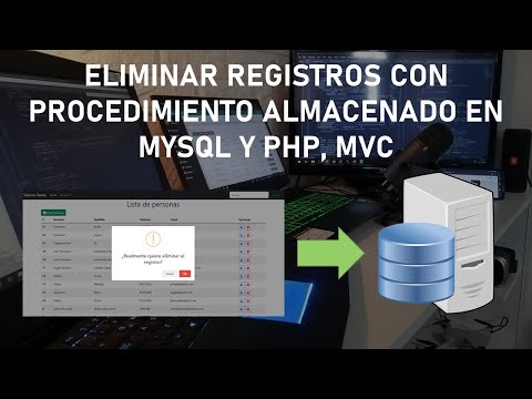 Eliminar Registros con Procedimiento Almacenado en MySQL y PHP - Clase 30