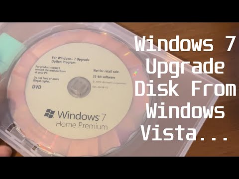 The Windows 7 Upgrade Option From Windows Vista...