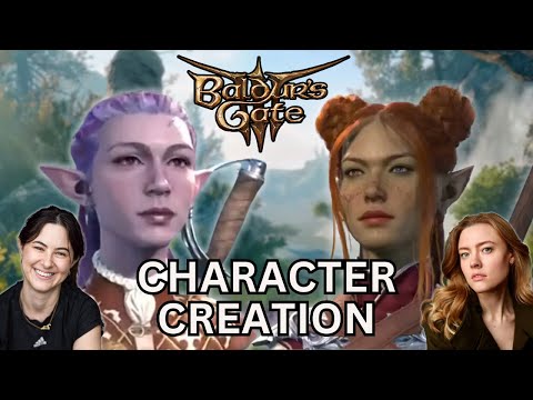 Character Creation - Shadowheart Actor & her Director Girlfriend play Baldur's Gate 3