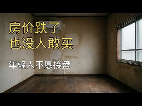 房价跌了，也没人敢买。年轻人开始不愿接盘