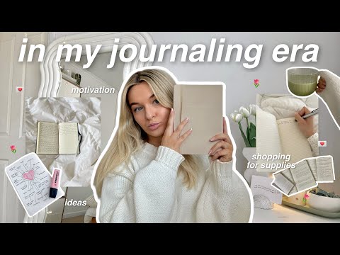 let's get into journaling together 🌷📝 come shopping w me for supplies, fun ideas & motivation