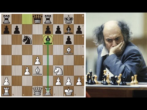 Михаил ТАЛЬ жертвует Карпову ДВЕ ЛАДЬИ и разрывает защиту Каро-Канн! Шахматы.