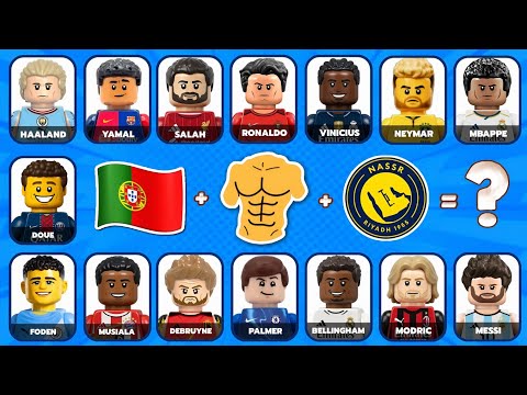 Guess the Football Player by LEGO version, Song, Club & Flag | Ronaldo, Messi, Neymar Challenge!
