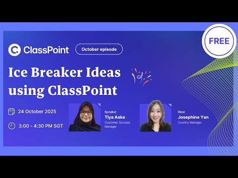 Ice Breaker Ideas using ClassPoint
