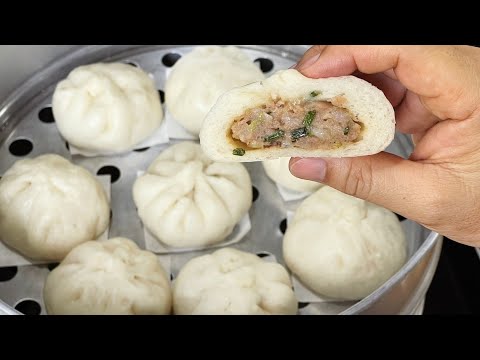 ซาลาเปาไส้หมูสับ สูตรนี้แป้งนุ่มไส้หอมอร่อยถึงเครื่อง ดูจบทำเป็นแน่นอน วิธีทำง่ายๆ