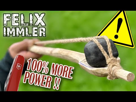 Sling Stick - Atlatl for Stones - Double your throwing power !!