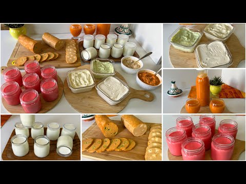 هادو لي عليهم تتقلبي تحضيرات أولية💪ضروري منها لفطور وكوطي المدرسة👌رايبي جميلة🥰كاشير جبن للدهن دانون