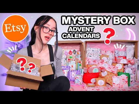 I Bought MYSTERY BOX ADVENT CALENDARS From Etsy...