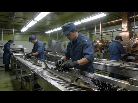 Inside the Caviar Factory – How Marine Eggs Become Culinary Jewels | Full Process