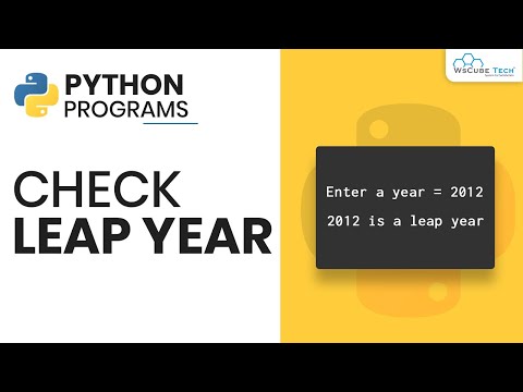 Python Program to Check Leap Year (Hindi) | Python Tutorial