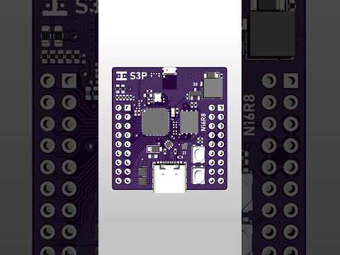 ESP32-S3 PCB design ASMR (KiCad) #arduino #robotics #esp32