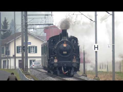 The Eb 3/5 5810 on a fondue trip in 2025 - With the Habersack to Balsthal | SwissRails