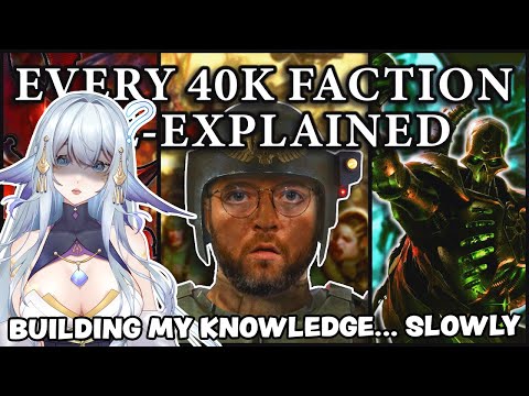 WRITE THAT DOWN WRITE THAT DOWN!! | Bricky Warhammer 40k Factions Re-Explained Part 1| VTuber Reacts