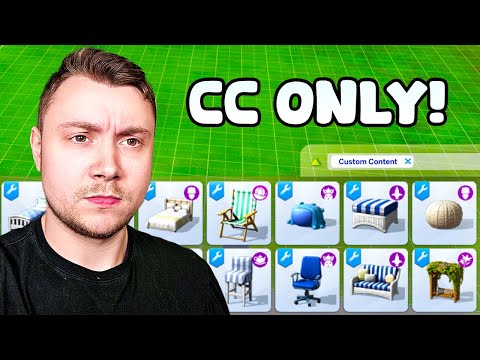 Only using custom content to build a Sims 4 house