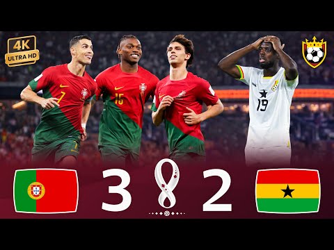Ronaldo leads Portugal to victory over Ghana and breaks a record 👑🔥✨❯ Portugal (3-2) Ghana ● 4K 🎬