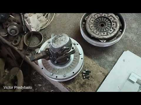 Полноценное сцепление для минитрактора из тормозного барабана под насос НШ