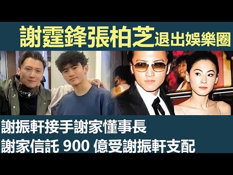 謝霆鋒張柏芝官宣退出娛樂圈，謝振軒接管謝家懂事長，謝賢親為孫子站台，謝家信託900億受謝振軒支配