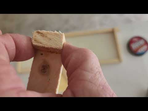 Inexpensive DIY bee hive frames.