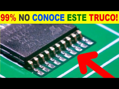 Como cambiar circuitos integrados de montaje superficial con simple truco!