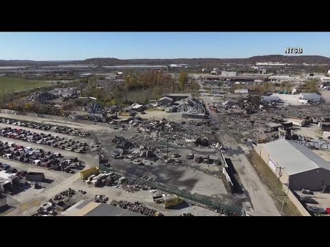 Aerial video of aftermath behind UPS plane crash