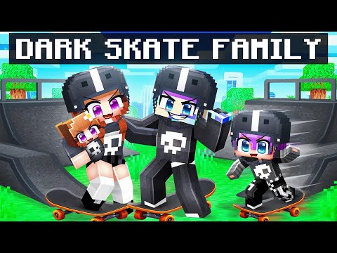 Having A DARK SKATER Family in Minecraft!