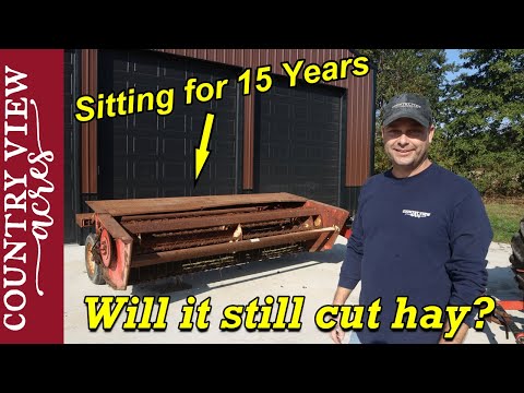 Found in a Barn, sitting in the dirt for 15 years.  Will it still cut hay?  Hesston PT10 Haybine