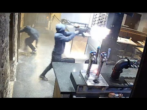 CAUGHT ON CAMERA: Brazen gunmen open fire in GTA