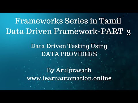 Selenium Frameworks | Data-Driven | PART - 3 | Data providers in TestNG | How to use data providers